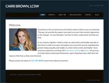 Tablet Screenshot of carribrowntherapy.com